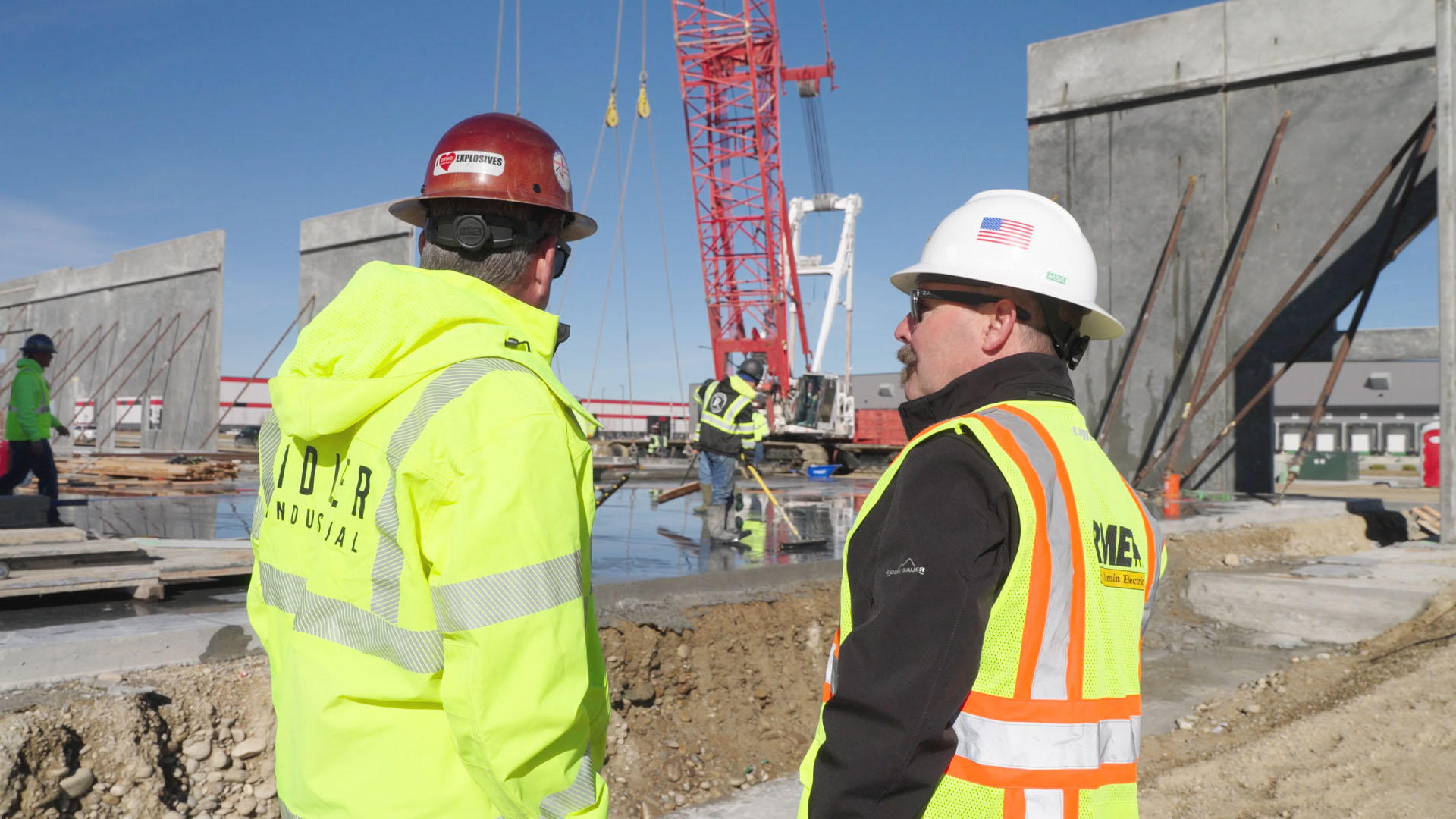 Adler Industrial Construction and Rocky Mountain Electric discuss build strategies for their new project.